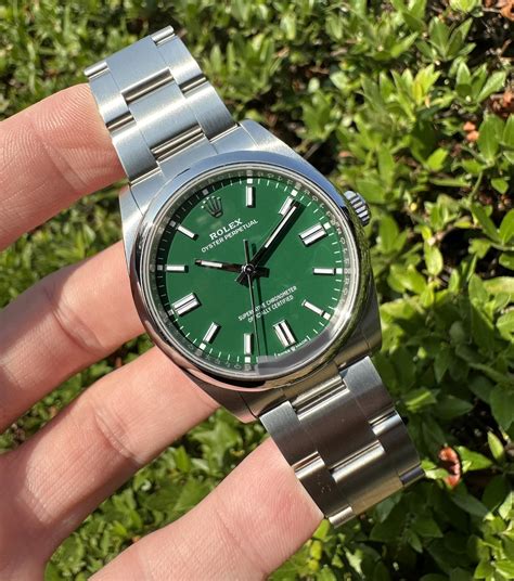 rolex op 36 green|rolex oyster perpetual 36 green.